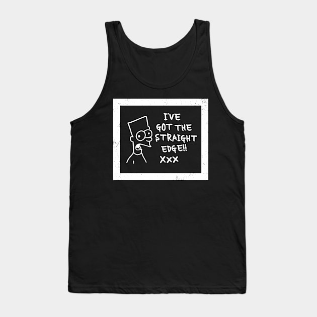 Funny Parody I've Got The Straight Edge Aesthetics Streetwear Tank Top by dewinpal